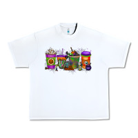 White Halloween Coffee Drink Urban Heavy Tee - RacoonDesign