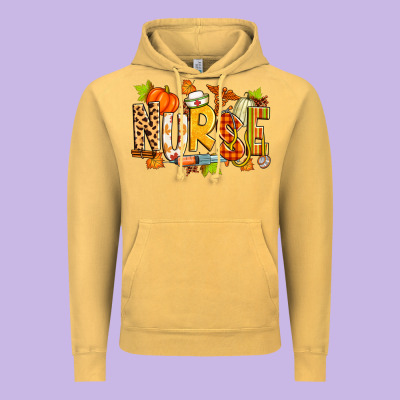 Fall Nurse Vintage Hoodie Designed By Zillion Design Studio