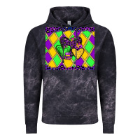 Cloud Black mardi gras hearts Vintage Hoodie - JahusDesignShop