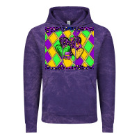 Cloud Purple mardi gras hearts Vintage Hoodie - JahusDesignShop