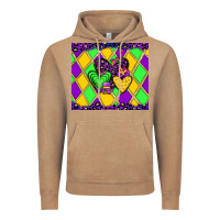 Vintage Coffee mardi gras hearts Vintage Hoodie - JahusDesignShop