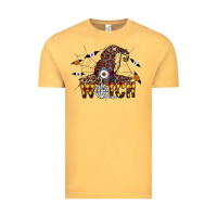 Vintage Mustard Witch Please Vintage Tee - CowhideDigitalArt