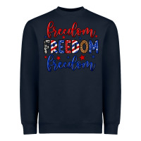 Navy Freedom freedom freedom Heavyweight Sweatshirt - Neo Western