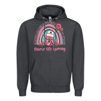 Smoke nurse life spring rainbow Zipper Hoodie - BarkalooDesign