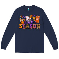 Navy tis the season basketball Long Sleeve Tee - Jasminsmagicworld