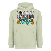 Matcha western howdy heifer Heavyweight Hoodie - NancyCooperArtShop