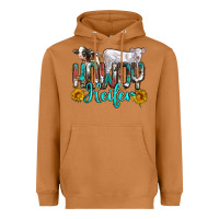 Meerkat western howdy heifer Heavyweight Hoodie - NancyCooperArtShop