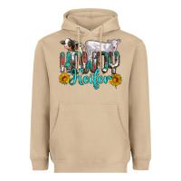 Mushroom western howdy heifer Heavyweight Hoodie - NancyCooperArtShop