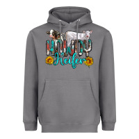 Storm western howdy heifer Heavyweight Hoodie - NancyCooperArtShop