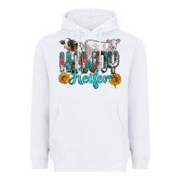 White western howdy heifer Heavyweight Hoodie - NancyCooperArtShop
