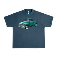 Midnight Navy western truck left 34 view Urban Heavy Tee - FaDigitalArtStudio