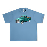 Pebble Blue western truck left 34 view Urban Heavy Tee - FaDigitalArtStudio