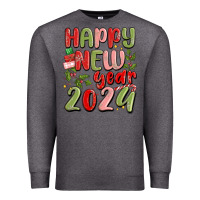Charcoal Heather happy new year 2024 Premium Sweatshirt - MaliasSmallBusiness