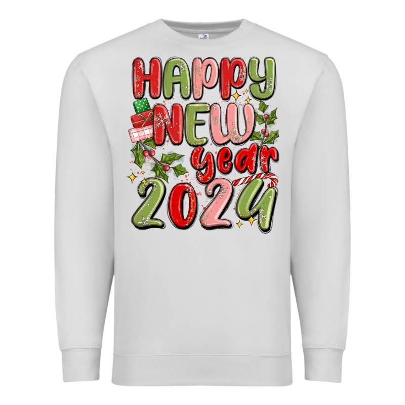 Happy New Year 2024 Premium Sweatshirt by MaliasSmallBusiness | Teevron
