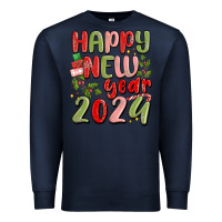 Navy happy new year 2024 Premium Sweatshirt - MaliasSmallBusiness