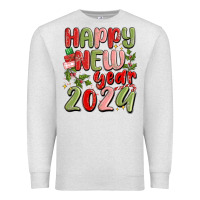 Oatmeal Heather happy new year 2024 Premium Sweatshirt - MaliasSmallBusiness