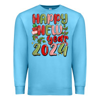 Ocean Blue happy new year 2024 Premium Sweatshirt - MaliasSmallBusiness