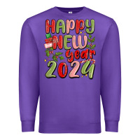 Purple happy new year 2024 Premium Sweatshirt - MaliasSmallBusiness