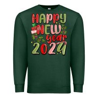 Sports Green happy new year 2024 Premium Sweatshirt - MaliasSmallBusiness