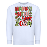 White happy new year 2024 Premium Sweatshirt - MaliasSmallBusiness