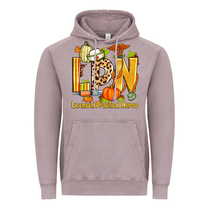Fall Lpn Licensed Practical Nurse Vintage Hoodie by Zillion Design Studio | Teevron
