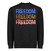 Black Freedom freedom freedom Heavyweight Sweatshirt - Neo Western