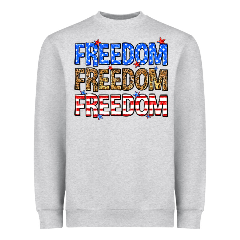 Freedom Freedom Freedom Heavyweight Sweatshirt by Neo Western | Teevron