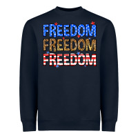 Navy Freedom freedom freedom Heavyweight Sweatshirt - Neo Western