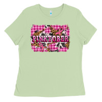 Matcha pinktober with cancer ribbon Ladies Tee - AdoDesignShop