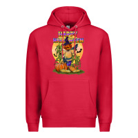 Cardinal happy halloween Premium Hoodie - LillyAllenDesigns