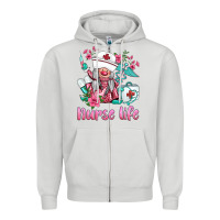Dove Grey nurse gnomies nurse  life spring Zipper Hoodie - BarkalooDesign