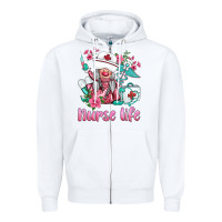 White nurse gnomies nurse  life spring Zipper Hoodie - BarkalooDesign