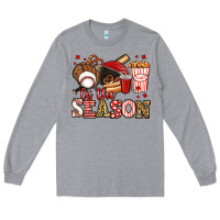 Heather Grey tis the season baseball Long Sleeve Tee - Jasminsmagicworld