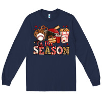 Navy tis the season baseball Long Sleeve Tee - Jasminsmagicworld