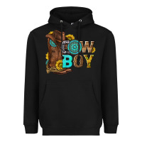 Black western cowboy Heavyweight Hoodie - NancyCooperArtShop