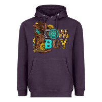 Plum western cowboy Heavyweight Hoodie - NancyCooperArtShop