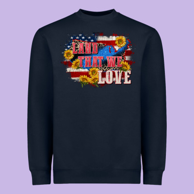 Land That We Love 4th Of July Heavyweight Sweatshirt Designed By Cowgirlartshop