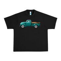 Black western truck left side view Urban Heavy Tee - FaDigitalArtStudio