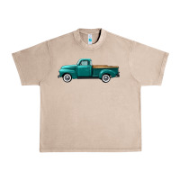 French Oak western truck left side view Urban Heavy Tee - FaDigitalArtStudio