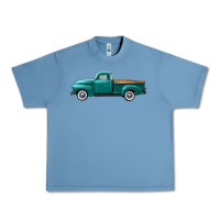 Pebble Blue western truck left side view Urban Heavy Tee - FaDigitalArtStudio