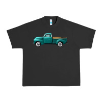 Pigment Black western truck left side view Urban Heavy Tee - FaDigitalArtStudio