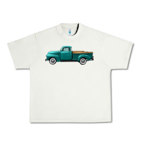Pistachio western truck left side view Urban Heavy Tee - FaDigitalArtStudio