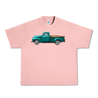 Salmon western truck left side view Urban Heavy Tee - FaDigitalArtStudio