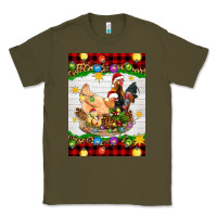 Army Green Christmas coop animals Classic Tee - Artiststas