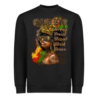 Black afro queen juneteenth Heavyweight Sweatshirt - HRA Design Shop
