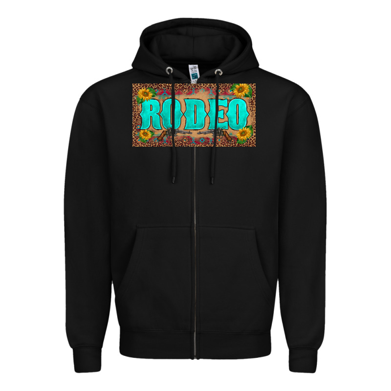 Western Rodeo Sunflowers Weapon  License Plate Template Zipper Hoodie by BarkalooDesign | Teevron