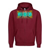 Burgundy western rodeo sunflowers weapon  license plate template Zipper Hoodie - BarkalooDesign