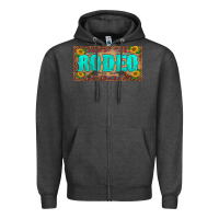 Charcoal Heather western rodeo sunflowers weapon  license plate template Zipper Hoodie - BarkalooDesign