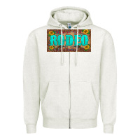 Oatmeal Heather western rodeo sunflowers weapon  license plate template Zipper Hoodie - BarkalooDesign