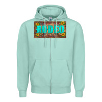 Seafoam western rodeo sunflowers weapon  license plate template Zipper Hoodie - BarkalooDesign